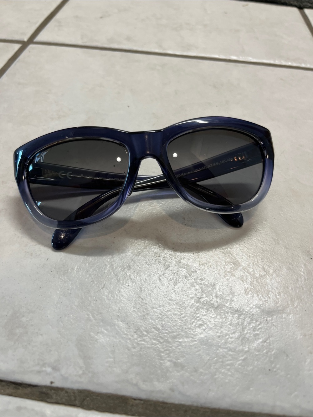 Maui Jim Translucent Navy Cat-Eye Sunglasses